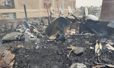 السيطرة على حريق مخلفات أخشاب أعلى سطح عقار فى البساتين