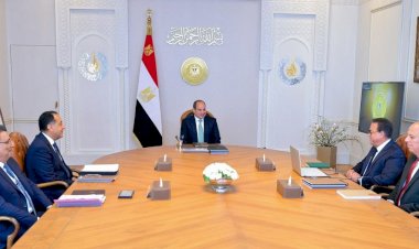 الرئيس السيسي يجتمع مع رئيس الوزراء ووزير الصحة