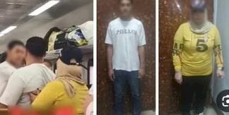 ضبط سيدة وشخص آخر لتشاجرهما داخل عربة قطار بسبب مقعد