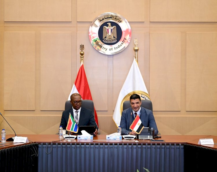 وزير الصناعة: دفع الشراكة مع جنوب إفريقيا نحو التكامل الصناعي في قطاعات حيوية