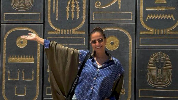 حنان مطاوع فى جولة بالمتحف المصرى الكبير: فخورة جدا