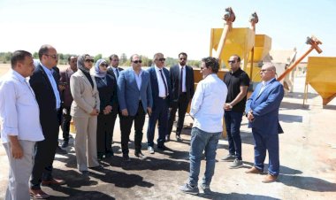 رئيس هيئة تنمية الصعيد ومحافظ الوادي الجديد يتفقدان مشروع تطوير مصنع تدوير المخلفات الزراعية بمدينة الخارجة