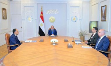 الرئيس السيسي يجتمع مع رئيس الوزراء ووزير الصناعة