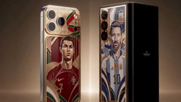 لعشاق كأس العالم.. كافيار تطلق هواتف فاخرة بصور رونالدو وميسي