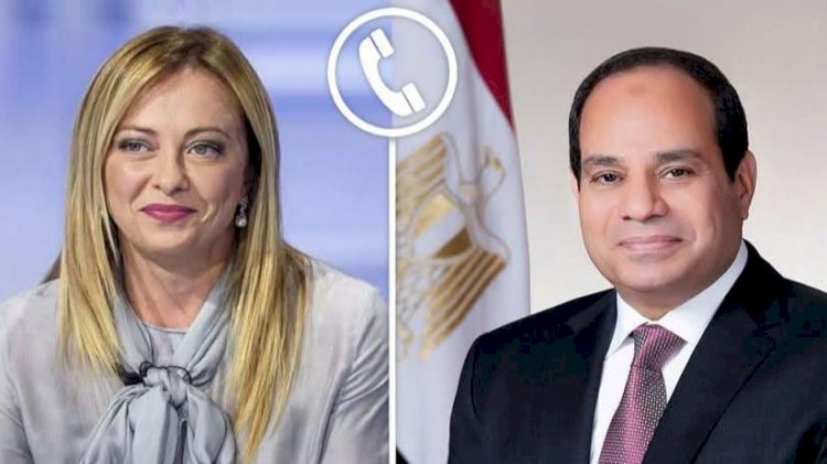 الرئيس السيسى يتلقى اتصالًا من رئيسة وزراء إيطاليا تناول مجمل العلاقات بين البلدين