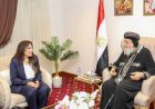 وزيرة الإسكان تلتقي قداسة البابا تواضروس الثاني بمدينة العلمين الجديدة