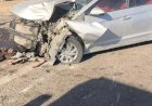 إصابة مواطنين إثر اصطدام سيارة ملاكي بالرصيف بطريق أسيوط الغربي
