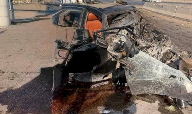 مصرع شخصين وإصابة طفلين من أسرة واحدة في حادث انقلاب سيارة بالشروق