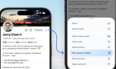 بلو سكاي تطلق ميزة إخفاء إعادة النشر من مستخدمين مزعجين وترقيم المحادثات الطويلة