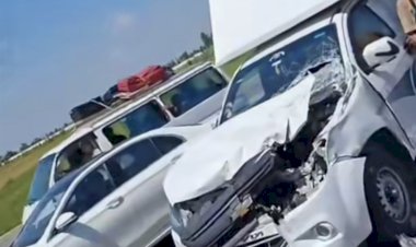 إصابة 4 أشخاص فى تصادم ميكروباص وسيارة ربع نقل بطريق جمصة - المنصورة