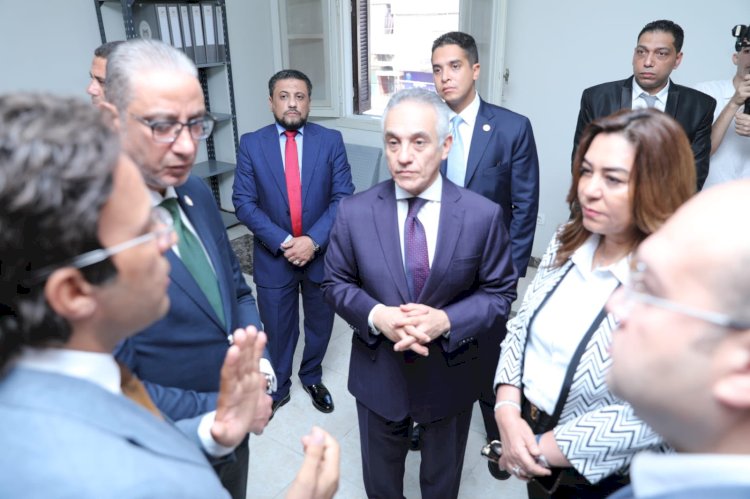 وزيرا العدل والتنمية المحلية يشهدان بدء تشغيل فرع توثيق «الودي» بالصف ضمن «حياة كريمة»