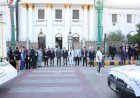 محافظ المنيا ورئيس الجامعة يستقبلان مسيرة فعاليات أسبوع شباب الجامعات