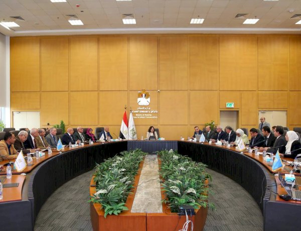 وزيرة الإسكان تتابع موقف مشروعات مياه الشرب والصرف الصحي بمحافظة الدقهلية ومدينة المنصورة الجديدة